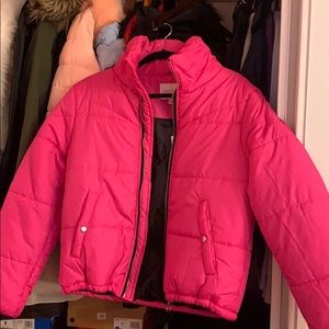 Pink puffer jacket BRAND NEW!